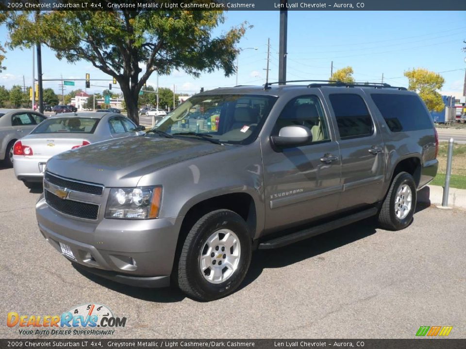2009 Chevrolet Suburban LT 4x4 Greystone Metallic / Light Cashmere/Dark Cashmere Photo #3