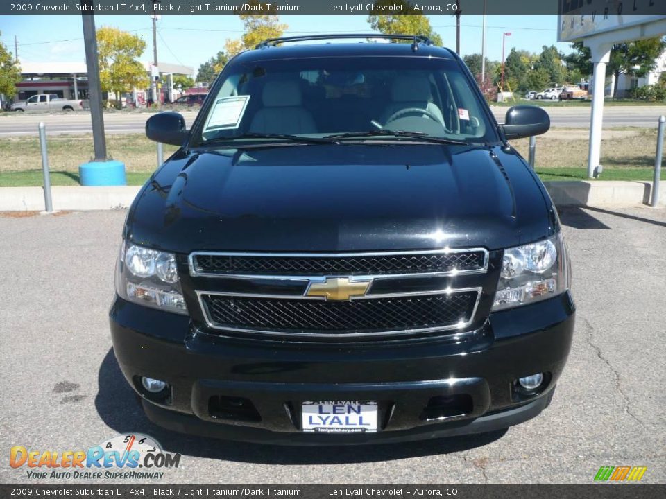 2009 Chevrolet Suburban LT 4x4 Black / Light Titanium/Dark Titanium Photo #2