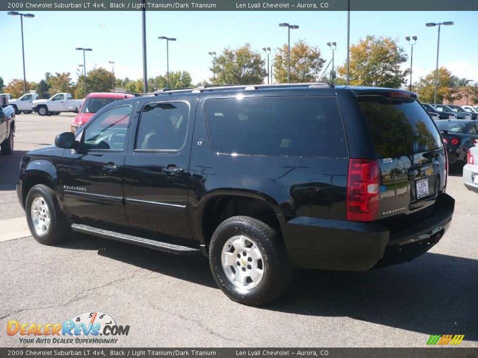2009 Chevrolet Suburban LT 4x4 Black / Light Titanium/Dark Titanium Photo #4