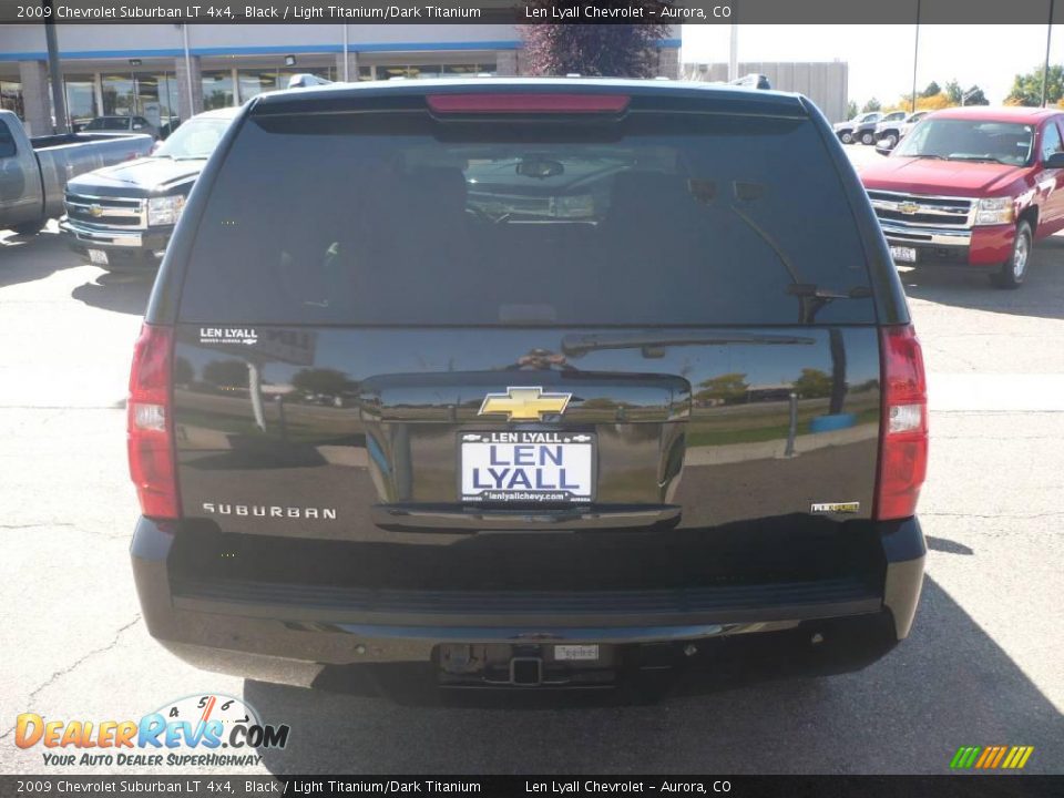 2009 Chevrolet Suburban LT 4x4 Black / Light Titanium/Dark Titanium Photo #5