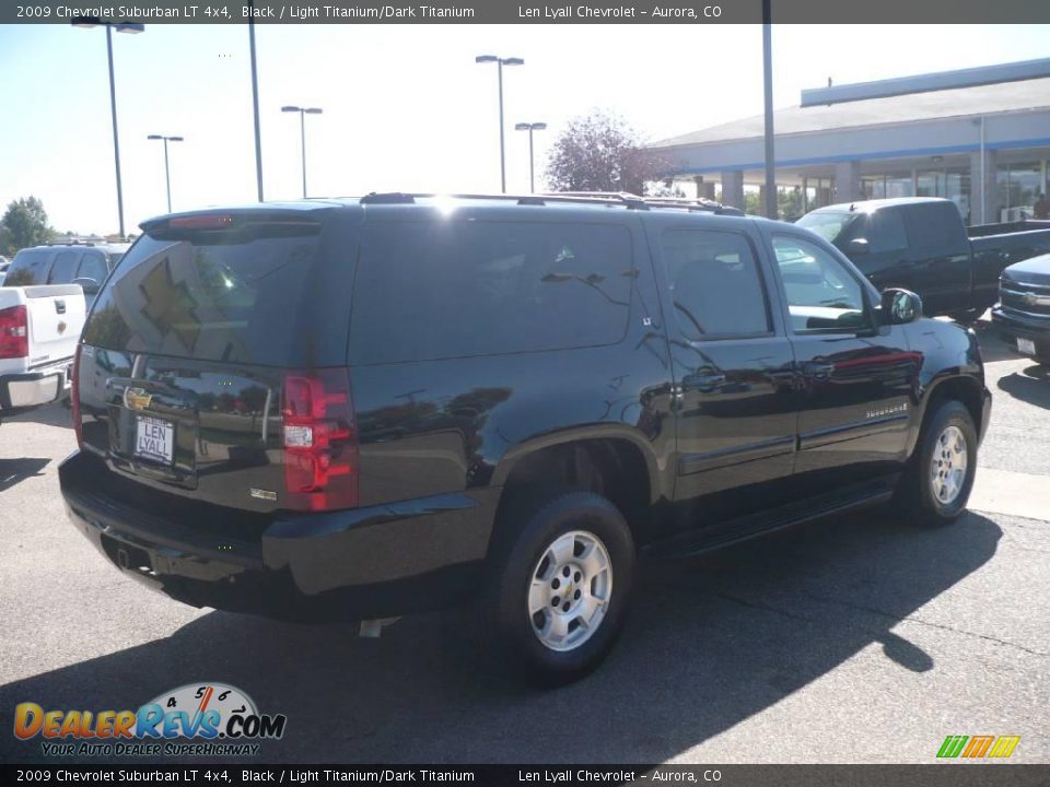 2009 Chevrolet Suburban LT 4x4 Black / Light Titanium/Dark Titanium Photo #6