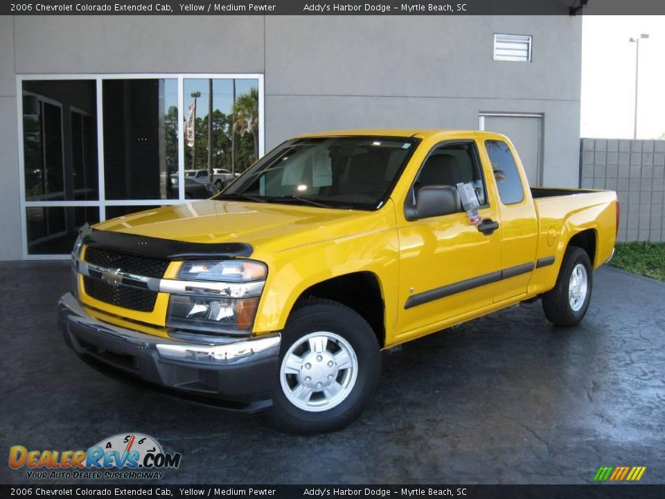 2006 Chevrolet Colorado Extended Cab Yellow / Medium Pewter Photo #1
