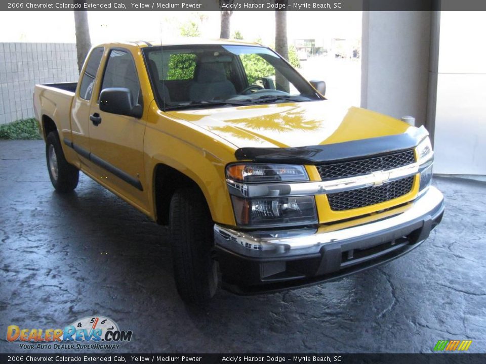 2006 Chevrolet Colorado Extended Cab Yellow / Medium Pewter Photo #4