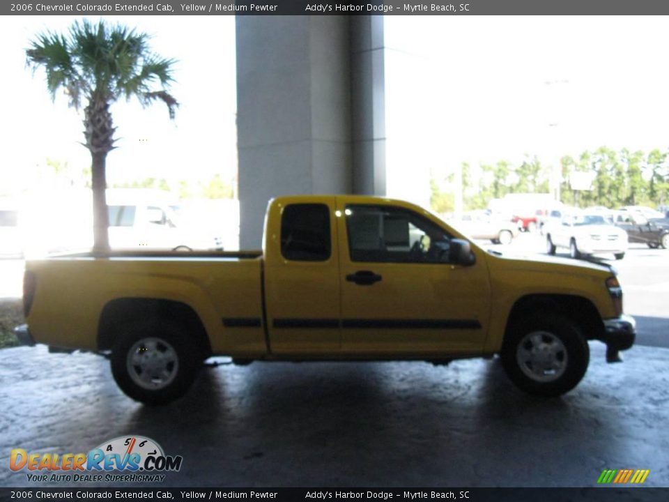 2006 Chevrolet Colorado Extended Cab Yellow / Medium Pewter Photo #6