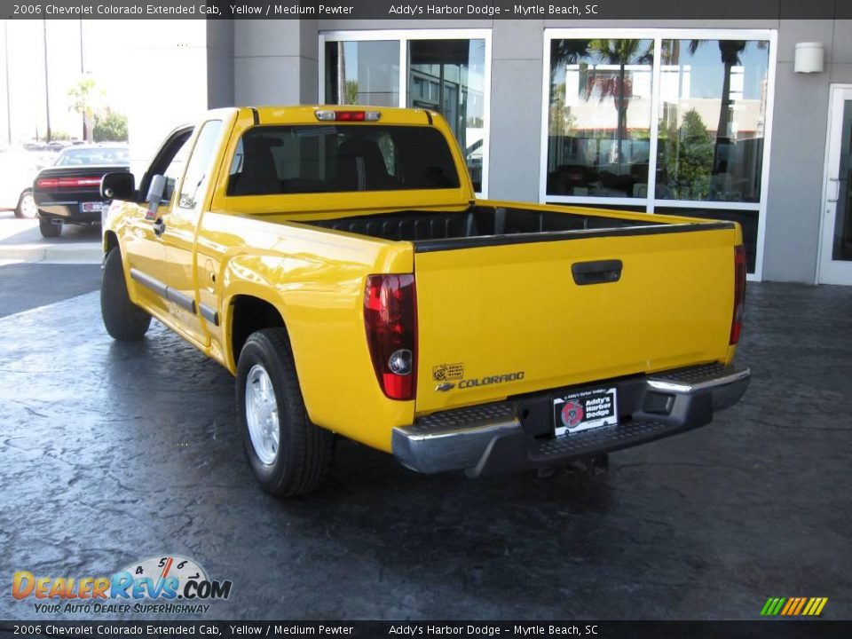 2006 Chevrolet Colorado Extended Cab Yellow / Medium Pewter Photo #7