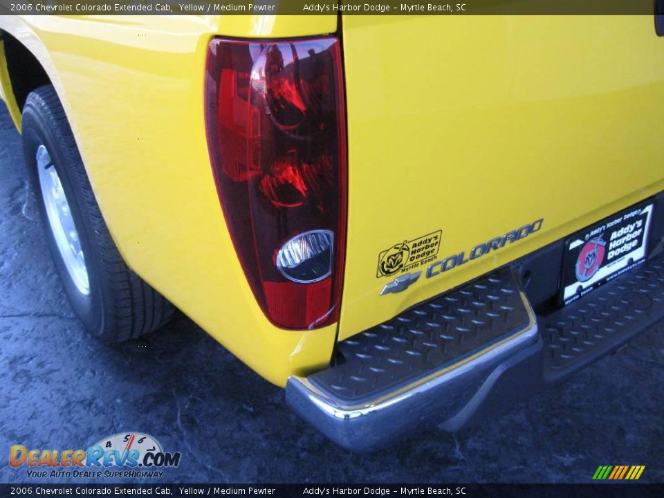 2006 Chevrolet Colorado Extended Cab Yellow / Medium Pewter Photo #8