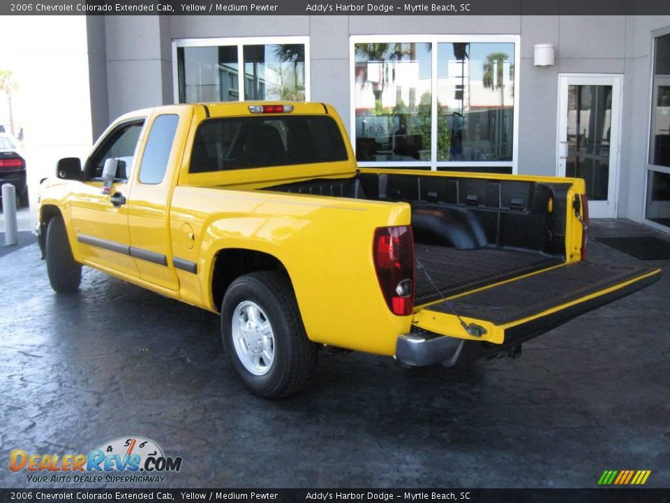2006 Chevrolet Colorado Extended Cab Yellow / Medium Pewter Photo #9