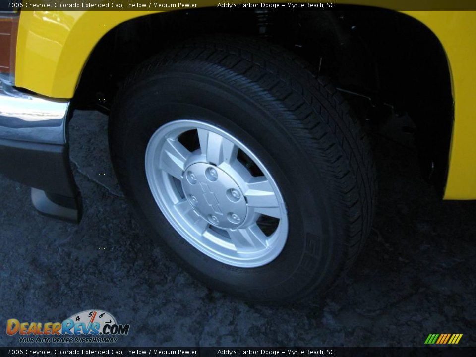 2006 Chevrolet Colorado Extended Cab Yellow / Medium Pewter Photo #10