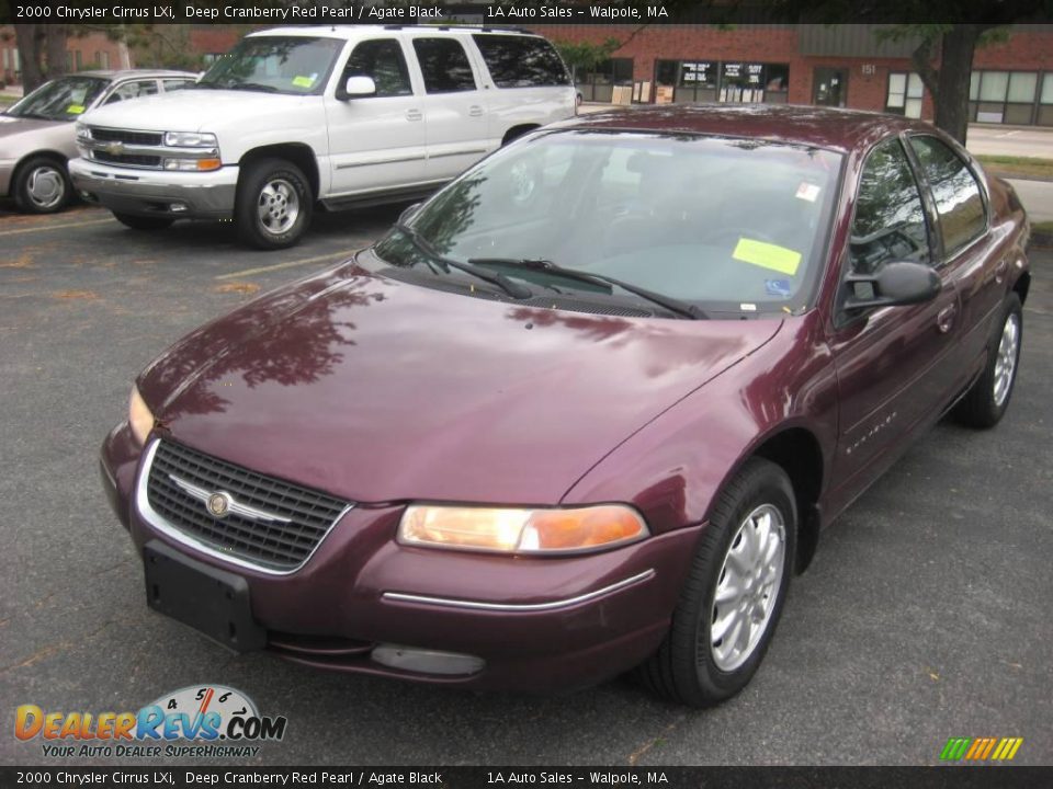 2000 Chrysler Cirrus LXi Deep Cranberry Red Pearl / Agate Black Photo #1