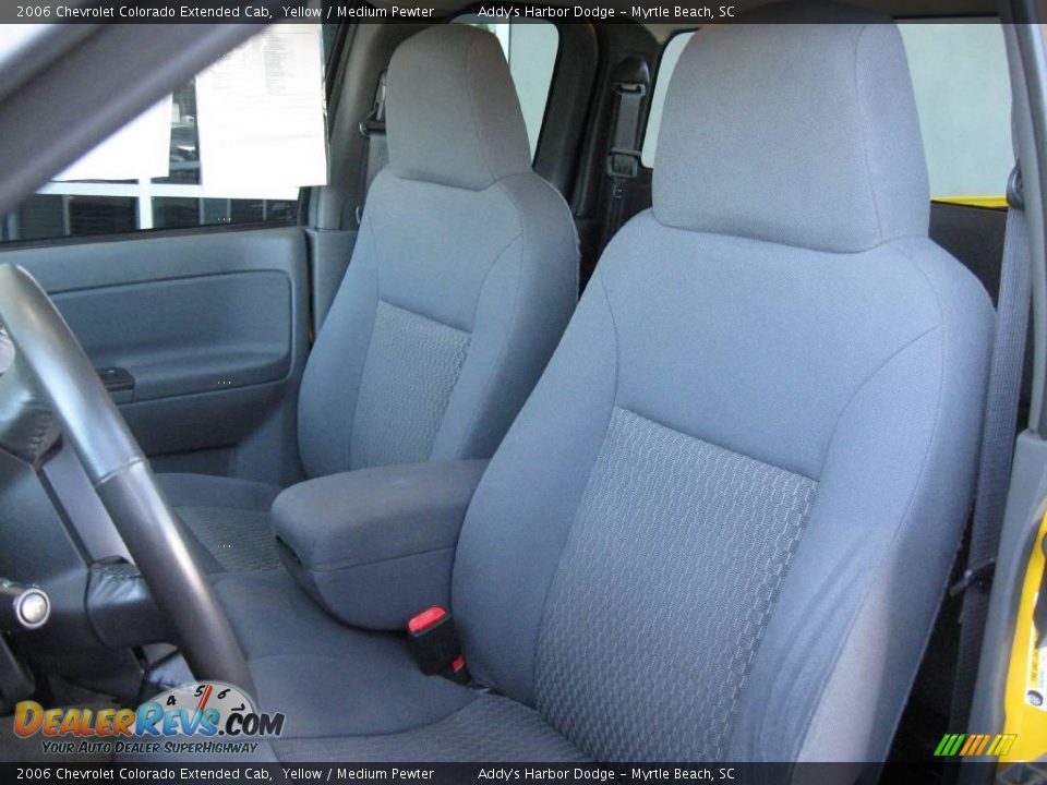 2006 Chevrolet Colorado Extended Cab Yellow / Medium Pewter Photo #12