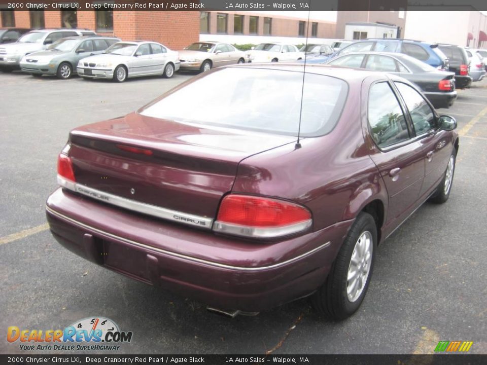 2000 Chrysler Cirrus LXi Deep Cranberry Red Pearl / Agate Black Photo #2
