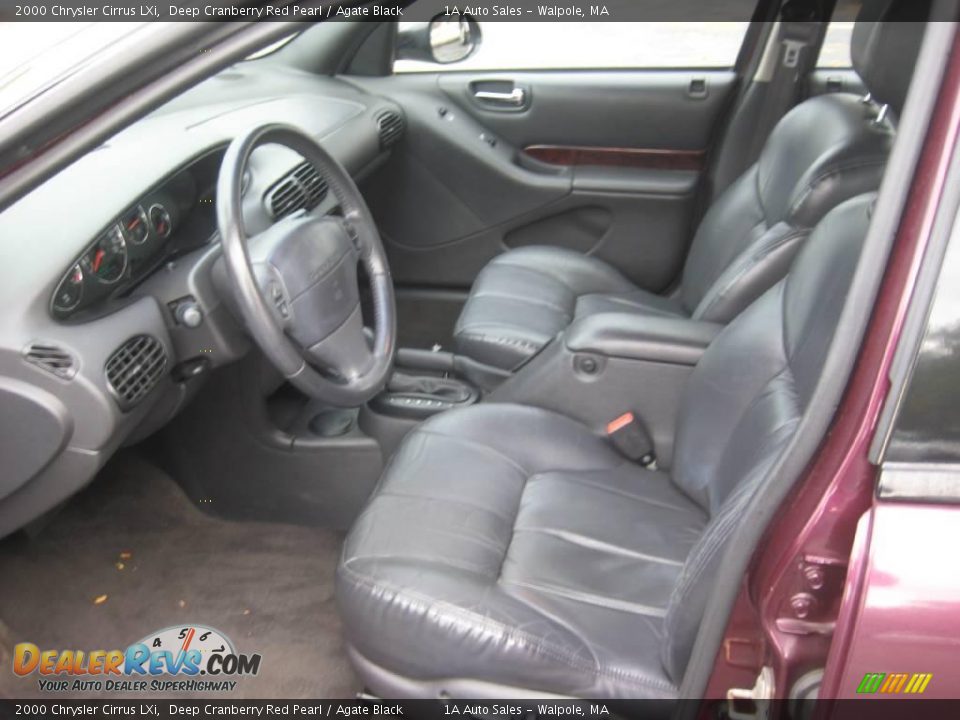 2000 Chrysler Cirrus LXi Deep Cranberry Red Pearl / Agate Black Photo #3