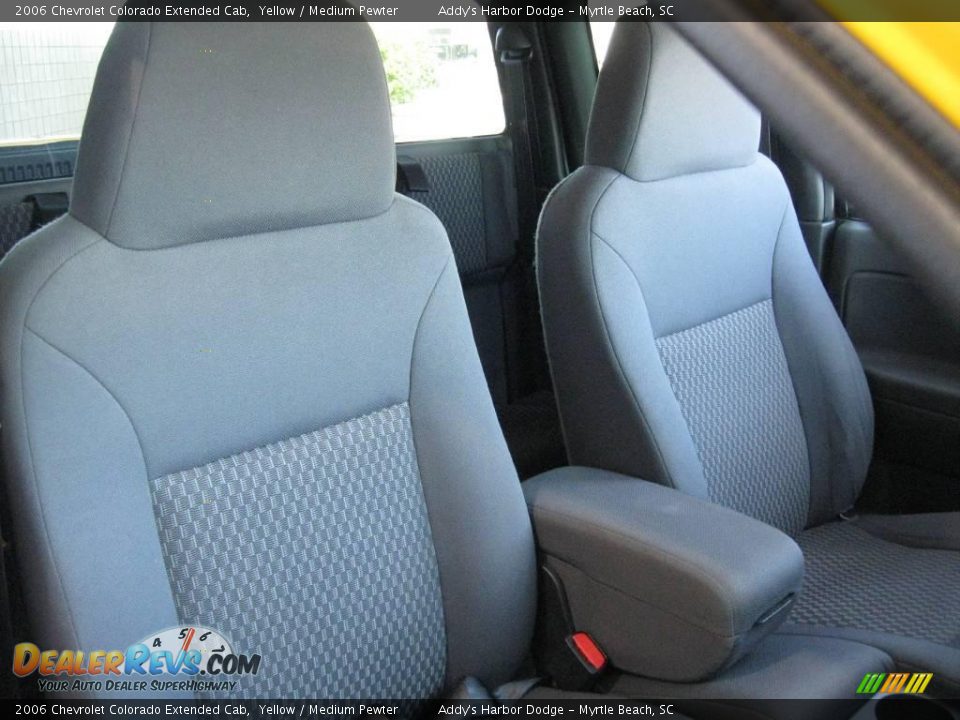 2006 Chevrolet Colorado Extended Cab Yellow / Medium Pewter Photo #15