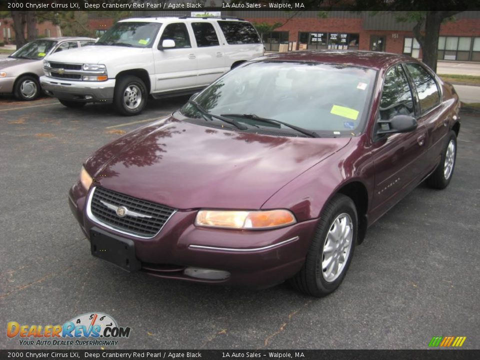 2000 Chrysler Cirrus LXi Deep Cranberry Red Pearl / Agate Black Photo #6