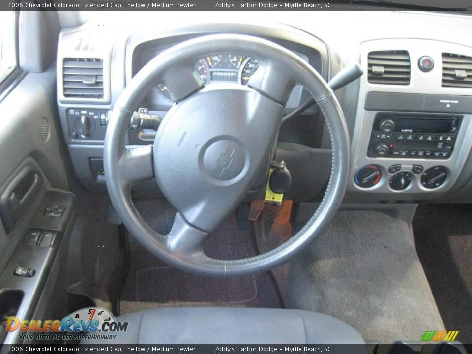 2006 Chevrolet Colorado Extended Cab Yellow / Medium Pewter Photo #17