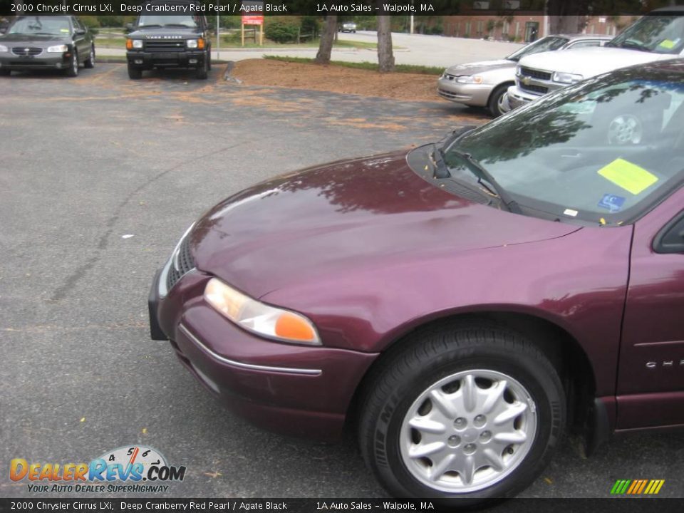 2000 Chrysler Cirrus LXi Deep Cranberry Red Pearl / Agate Black Photo #7