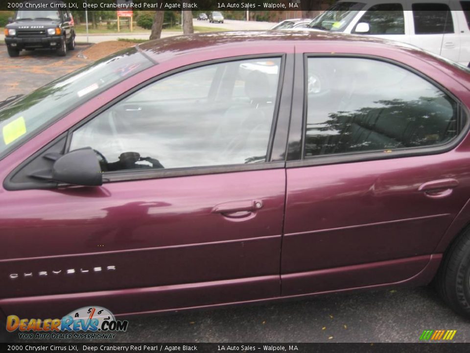2000 Chrysler Cirrus LXi Deep Cranberry Red Pearl / Agate Black Photo #8