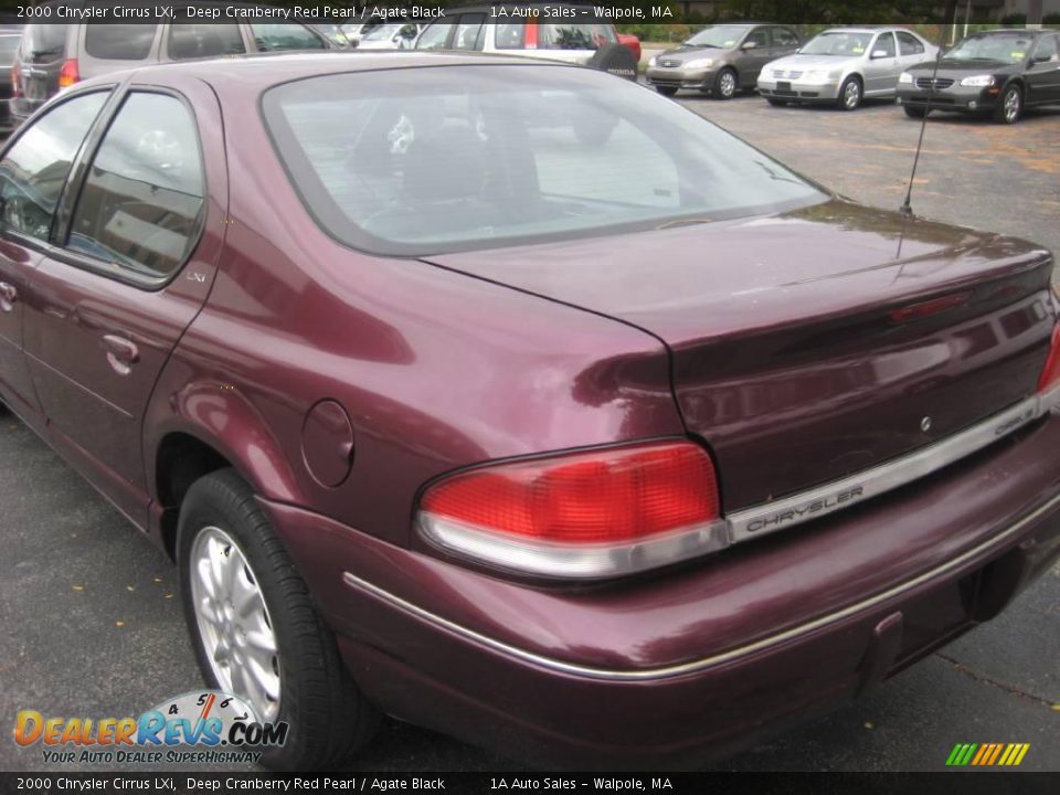 2000 Chrysler Cirrus LXi Deep Cranberry Red Pearl / Agate Black Photo #10