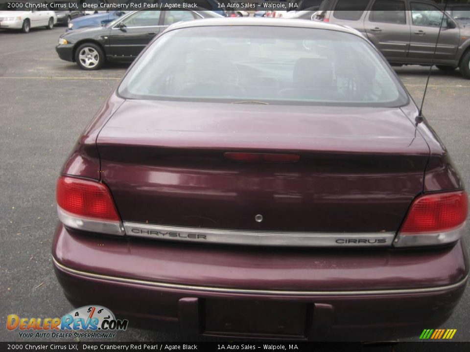 2000 Chrysler Cirrus LXi Deep Cranberry Red Pearl / Agate Black Photo #11