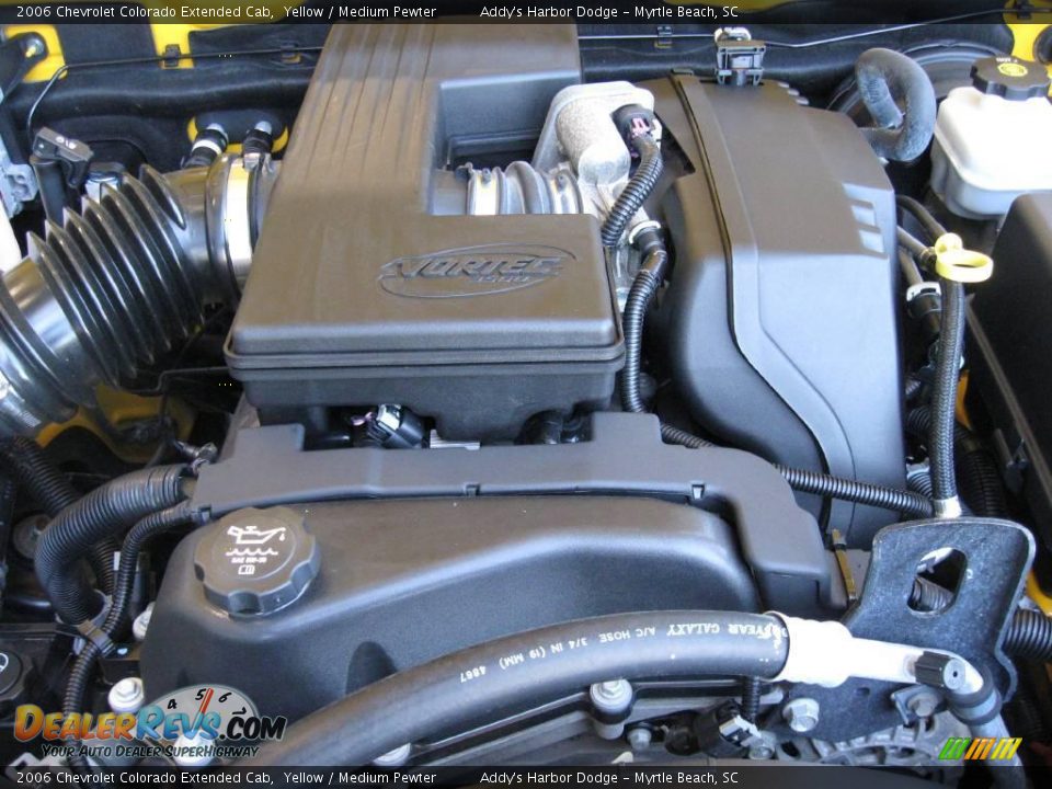 2006 Chevrolet Colorado Extended Cab Yellow / Medium Pewter Photo #22