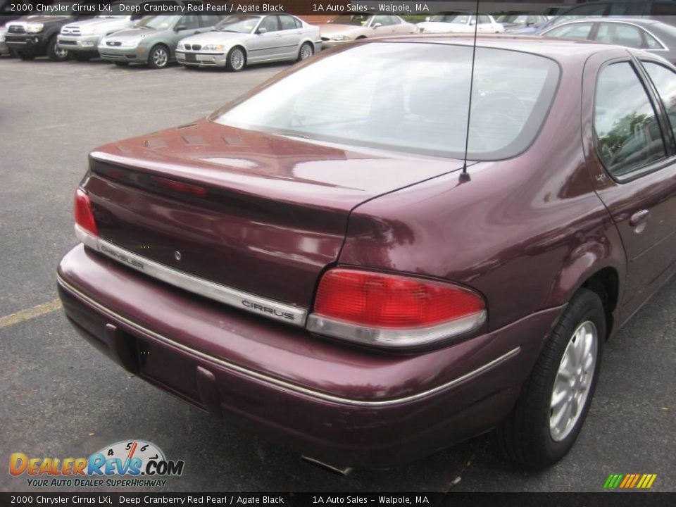 2000 Chrysler Cirrus LXi Deep Cranberry Red Pearl / Agate Black Photo #12