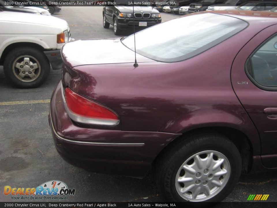 2000 Chrysler Cirrus LXi Deep Cranberry Red Pearl / Agate Black Photo #13