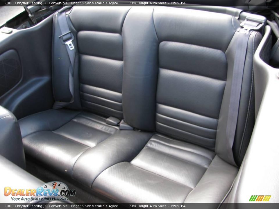2000 Chrysler Sebring JXi Convertible Bright Silver Metallic / Agate Photo #7