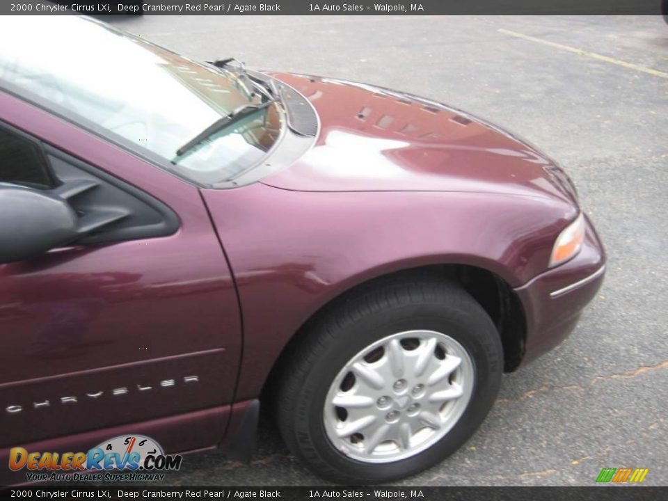 2000 Chrysler Cirrus LXi Deep Cranberry Red Pearl / Agate Black Photo #15