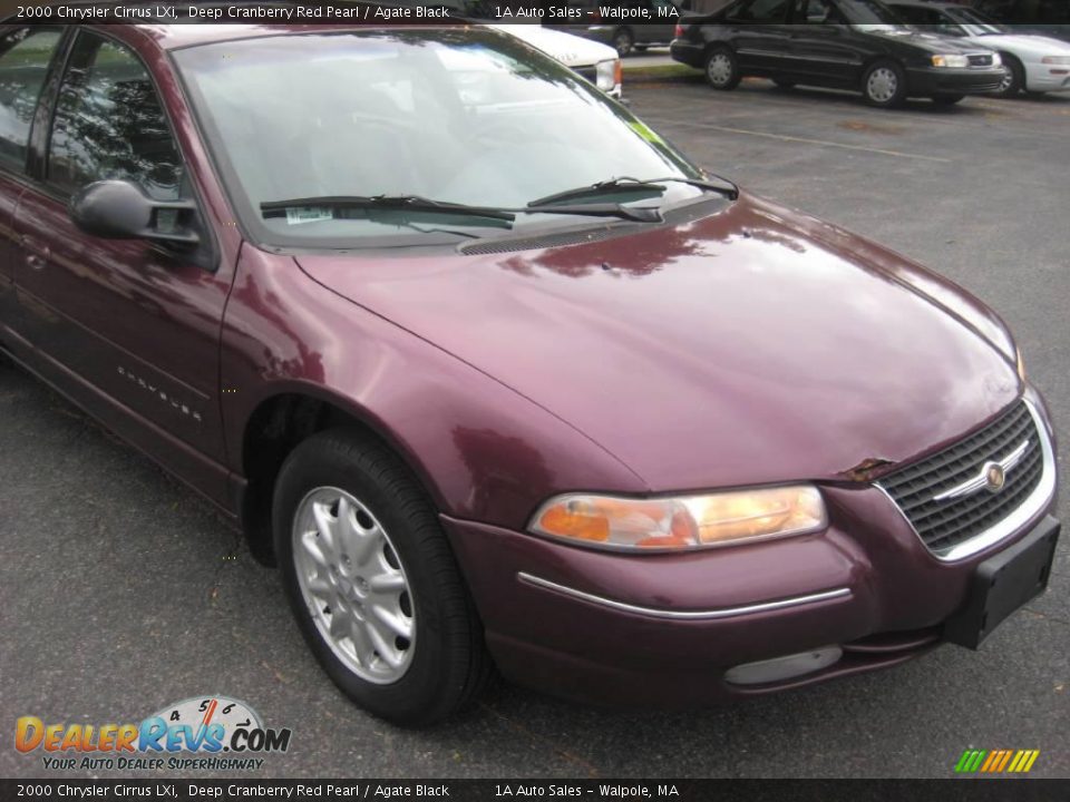 2000 Chrysler Cirrus LXi Deep Cranberry Red Pearl / Agate Black Photo #16