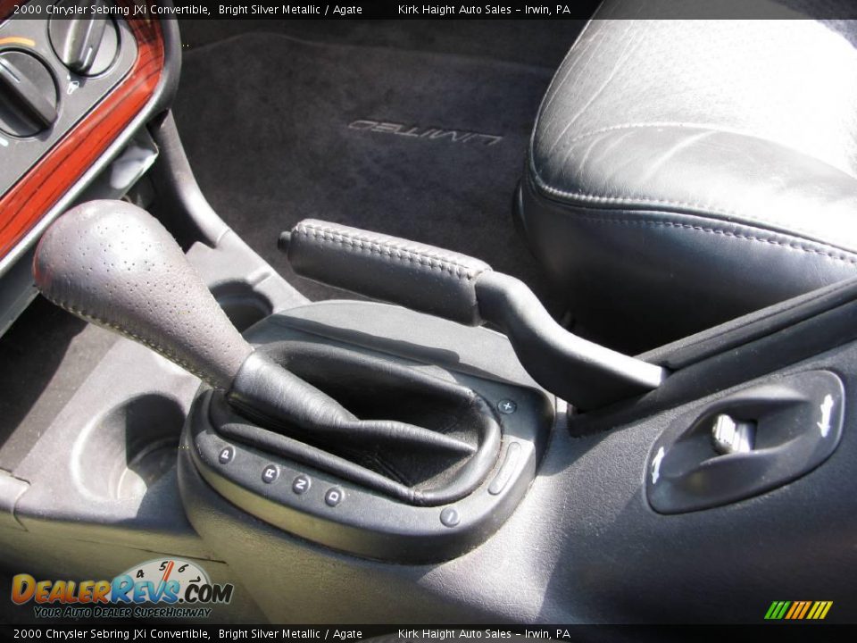 2000 Chrysler Sebring JXi Convertible Bright Silver Metallic / Agate Photo #9