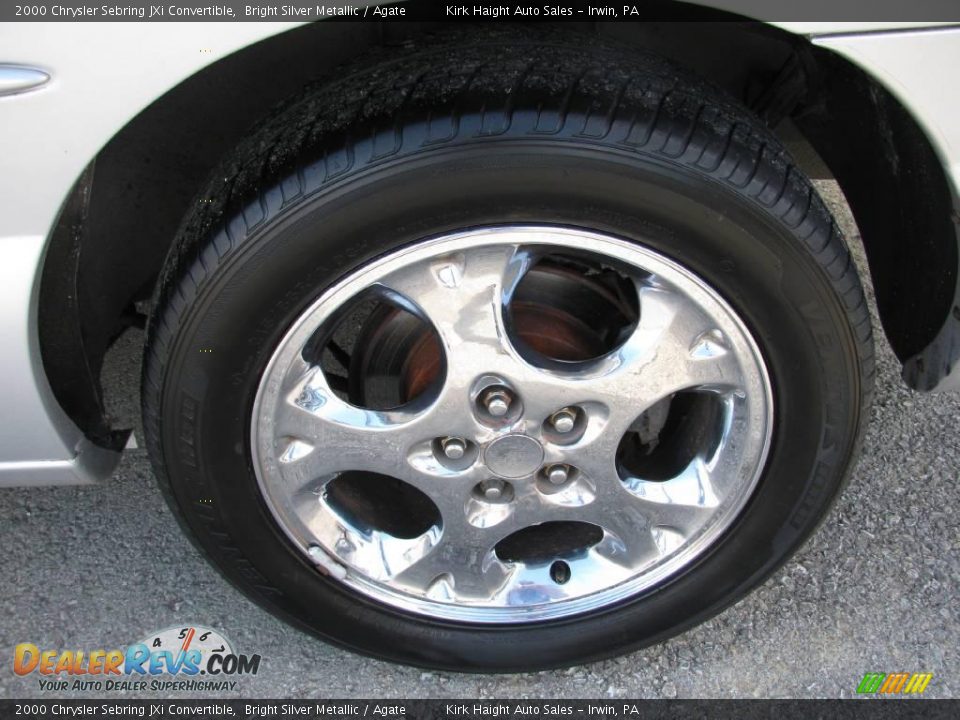 2000 Chrysler Sebring JXi Convertible Bright Silver Metallic / Agate Photo #10