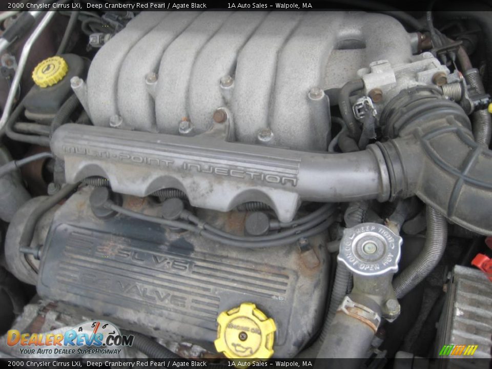 2000 Chrysler Cirrus LXi Deep Cranberry Red Pearl / Agate Black Photo #18