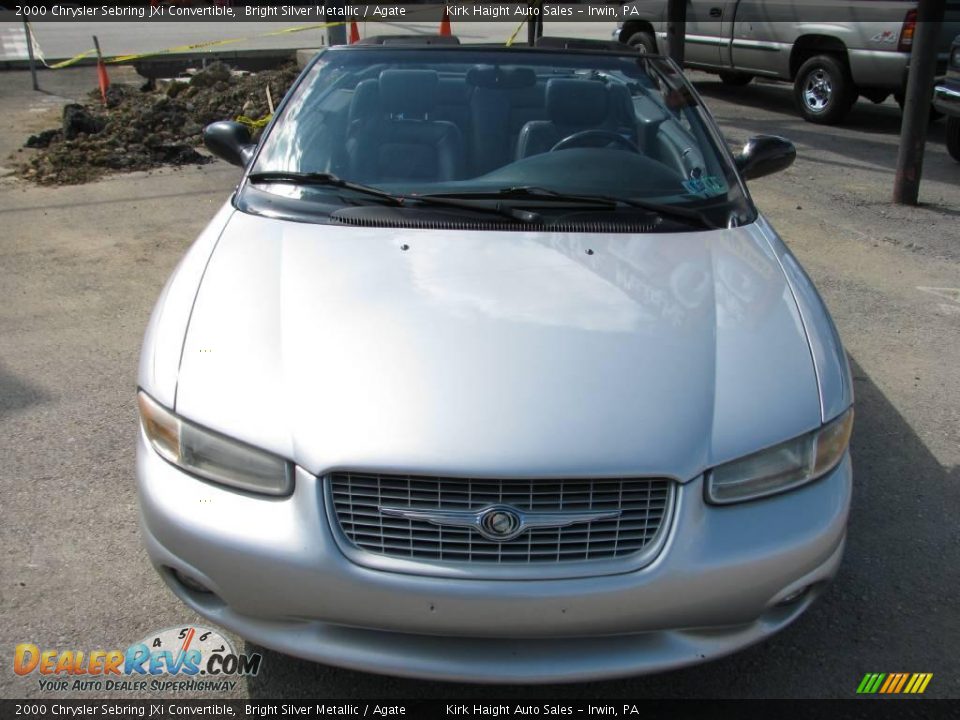 2000 Chrysler Sebring JXi Convertible Bright Silver Metallic / Agate Photo #11