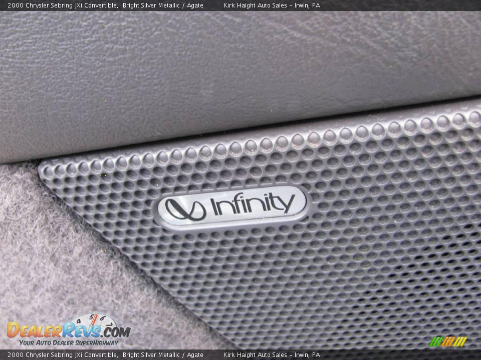 2000 Chrysler Sebring JXi Convertible Bright Silver Metallic / Agate Photo #15