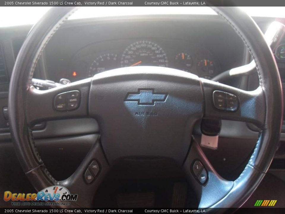 2005 Chevrolet Silverado 1500 LS Crew Cab Victory Red / Dark Charcoal Photo #7