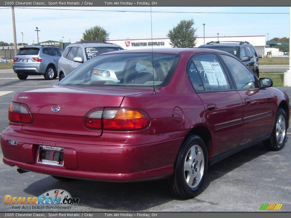 2005 Chevrolet Classic Sport Red Metallic / Gray Photo #5