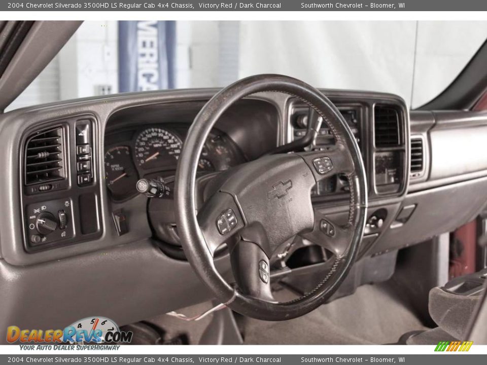 2004 Chevrolet Silverado 3500HD LS Regular Cab 4x4 Chassis Victory Red / Dark Charcoal Photo #7