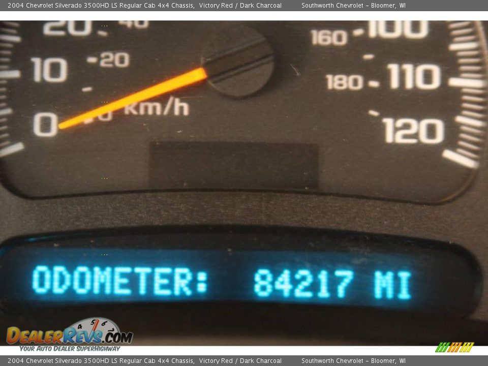 2004 Chevrolet Silverado 3500HD LS Regular Cab 4x4 Chassis Victory Red / Dark Charcoal Photo #8