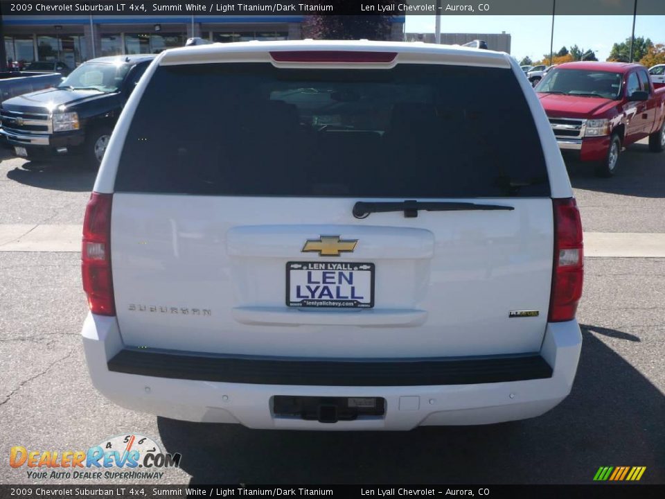 2009 Chevrolet Suburban LT 4x4 Summit White / Light Titanium/Dark Titanium Photo #5