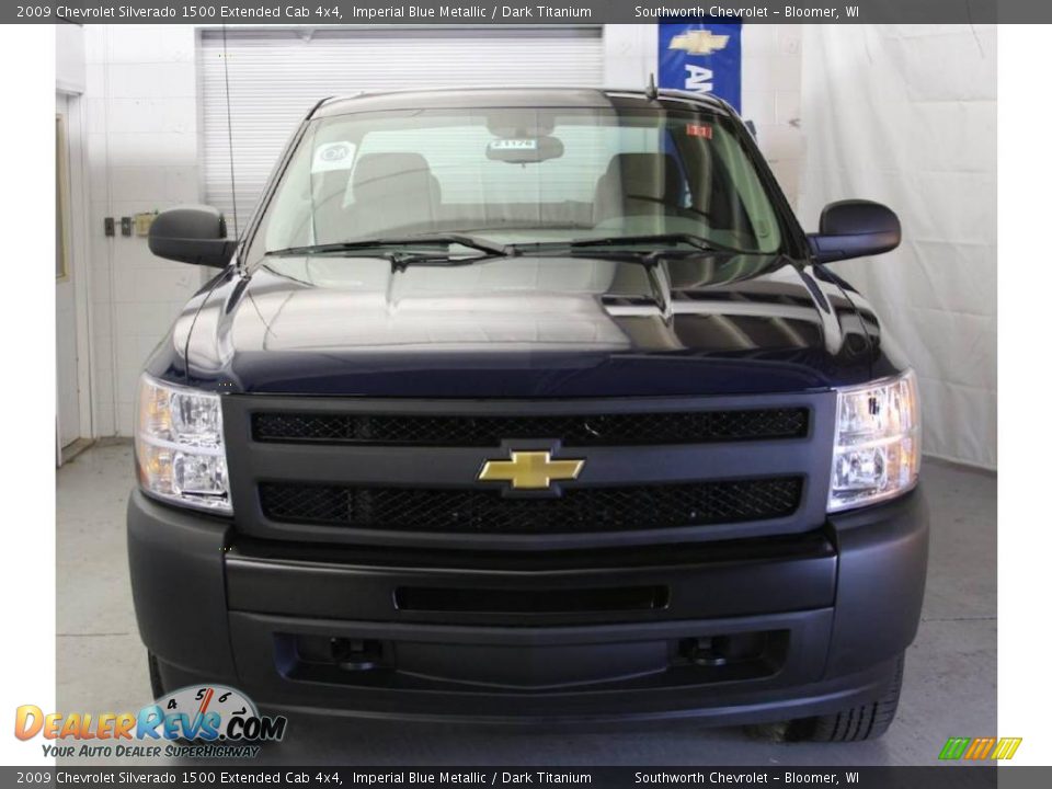 2009 Chevrolet Silverado 1500 Extended Cab 4x4 Imperial Blue Metallic / Dark Titanium Photo #2