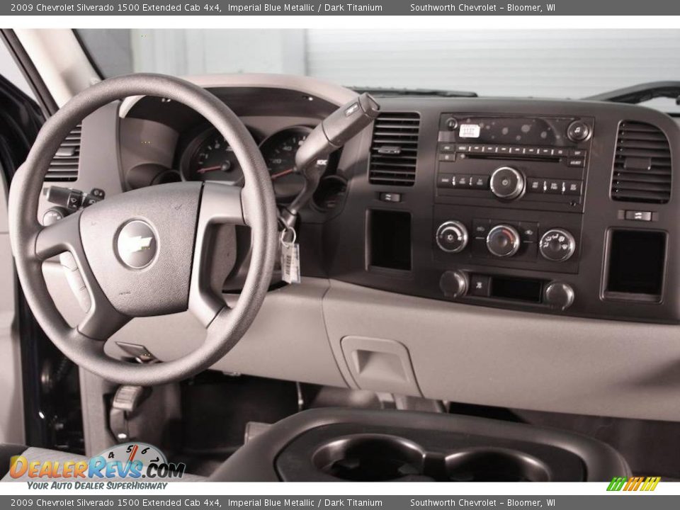 2009 Chevrolet Silverado 1500 Extended Cab 4x4 Imperial Blue Metallic / Dark Titanium Photo #6