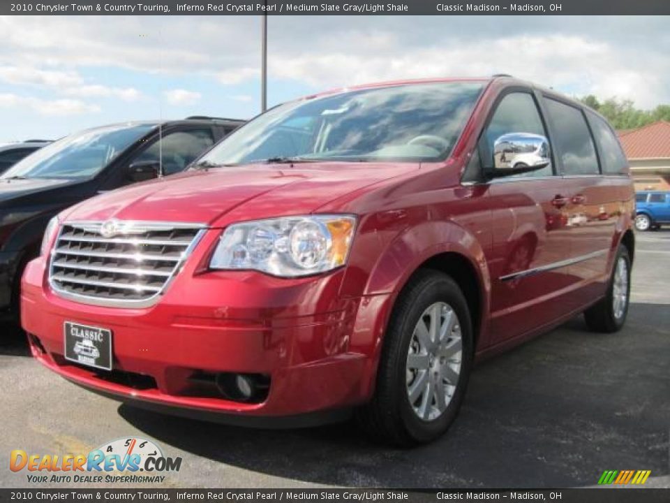 2010 Chrysler Town & Country Touring Inferno Red Crystal Pearl / Medium Slate Gray/Light Shale Photo #1