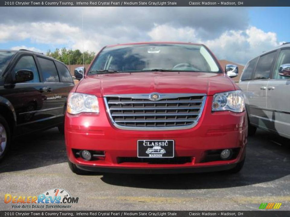 2010 Chrysler Town & Country Touring Inferno Red Crystal Pearl / Medium Slate Gray/Light Shale Photo #2