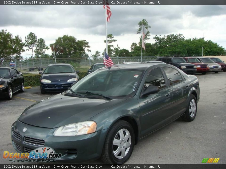 2002 Dodge Stratus SE Plus Sedan Onyx Green Pearl / Dark Slate Gray Photo #7