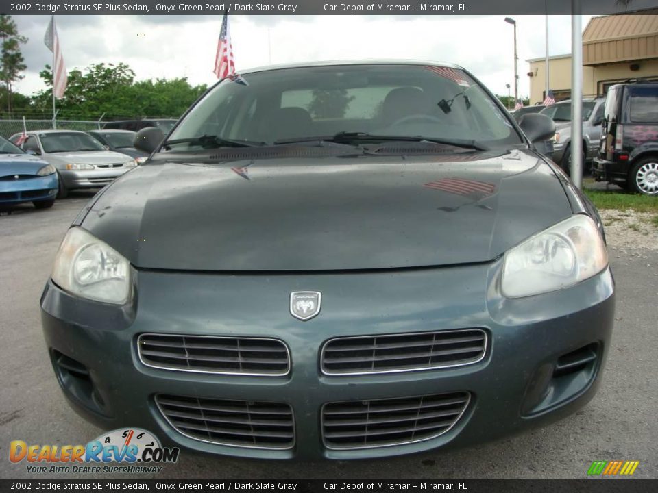 2002 Dodge Stratus SE Plus Sedan Onyx Green Pearl / Dark Slate Gray Photo #8