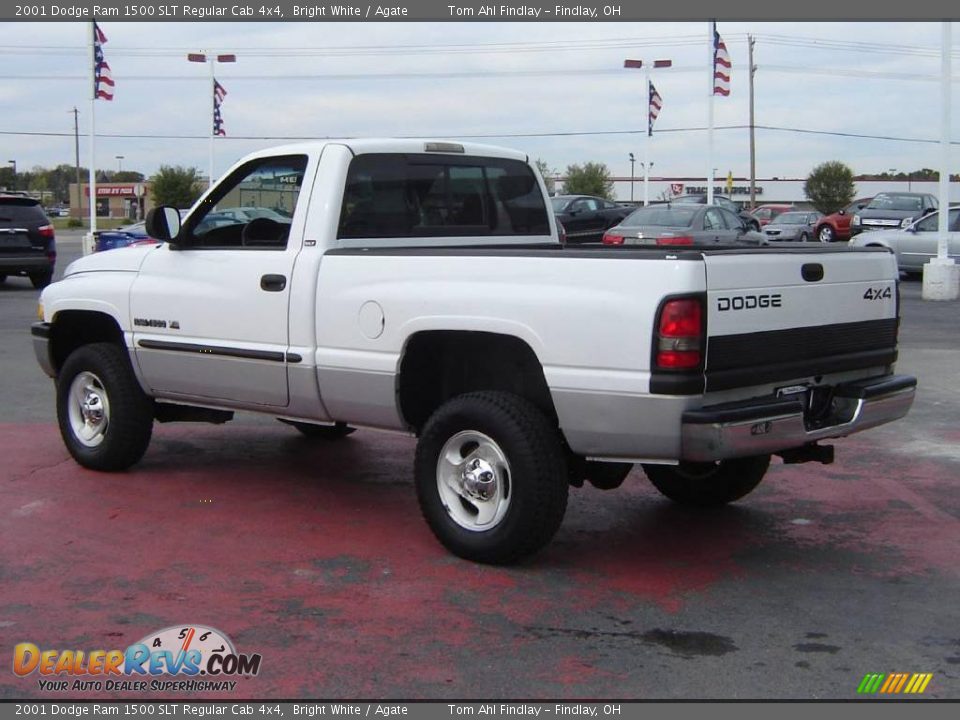 2001 Dodge Ram 1500 SLT Regular Cab 4x4 Bright White / Agate Photo #3