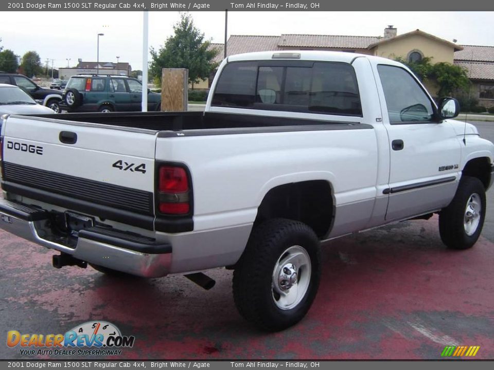 2001 Dodge Ram 1500 SLT Regular Cab 4x4 Bright White / Agate Photo #5