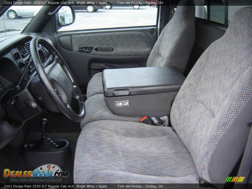 2001 Dodge Ram 1500 SLT Regular Cab 4x4 Bright White / Agate Photo #9