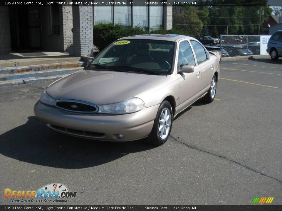 1999 Ford Contour SE Light Prairie Tan Metallic / Medium Dark Prairie Tan Photo #3