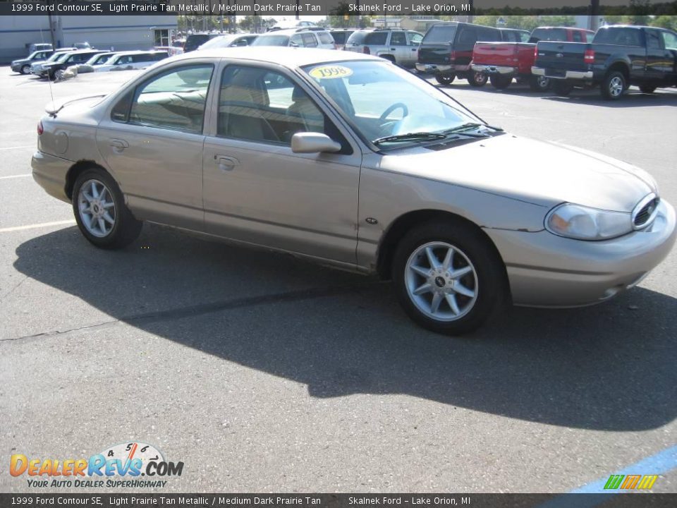 1999 Ford Contour SE Light Prairie Tan Metallic / Medium Dark Prairie Tan Photo #6